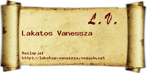 Lakatos Vanessza névjegykártya