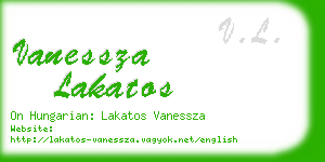 vanessza lakatos business card